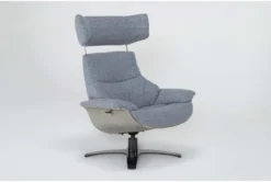 Raiden Blue Reclining Swivel Chair -Modern Office Shop 300132 blue fabric accent chair side 21 1