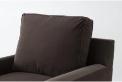 Scott II Copela Chocolate 32" Accent Chair -Modern Office Shop 300324 brown fabric accent chair detail 44