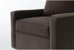 Scott II Copela Chocolate 32" Accent Chair -Modern Office Shop 300324 brown fabric accent chair detail 45