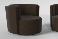 Quinton II Accent Chair Set Of 2 -Modern Office Shop 300941 brown fabric chair detail 45