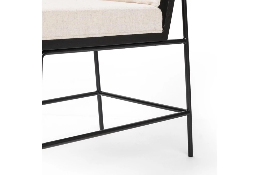 Sierra White/Black Ladderback Dining Chair 6 Sierra White/Black Ladderback Dining Chair - Image 4