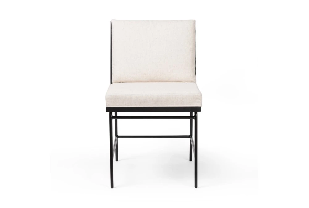 Sierra White/Black Ladderback Dining Chair 4 Sierra White/Black Ladderback Dining Chair - Image 2