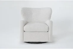 Jollette Swivel Glider Chair -Modern Office Shop 301142 beige polyester swivel glider v2 front 04