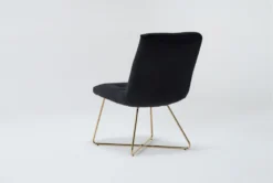 Alexas Black Velvet Office Chair 10 Alexas Black Velvet Office Chair -Modern Office Shop 301768 black velvet office chair side 19