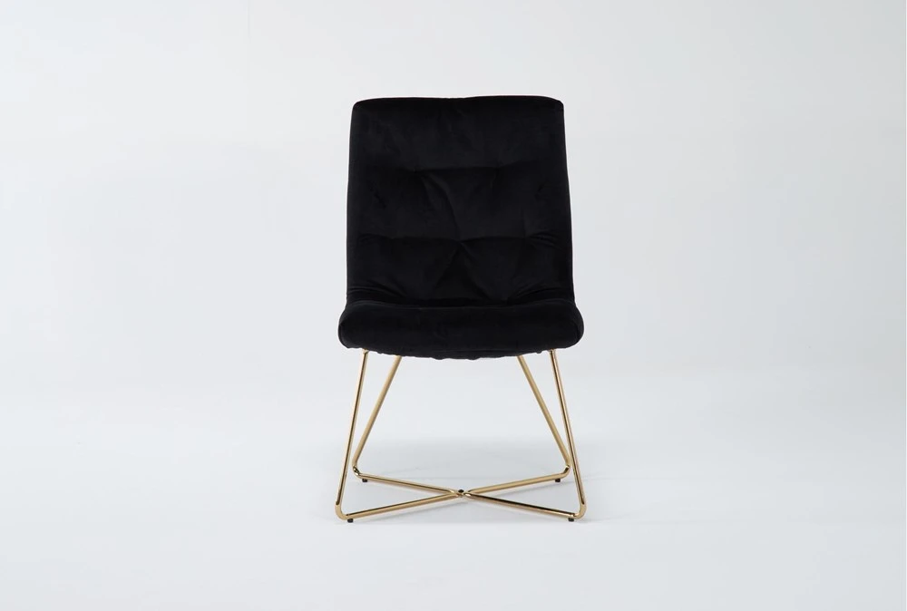 Alexas Black Velvet Office Chair 3 Alexas Black Velvet Office Chair