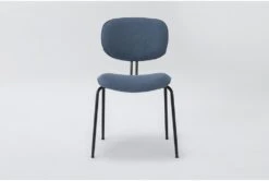 Iago Navy Armless Chair