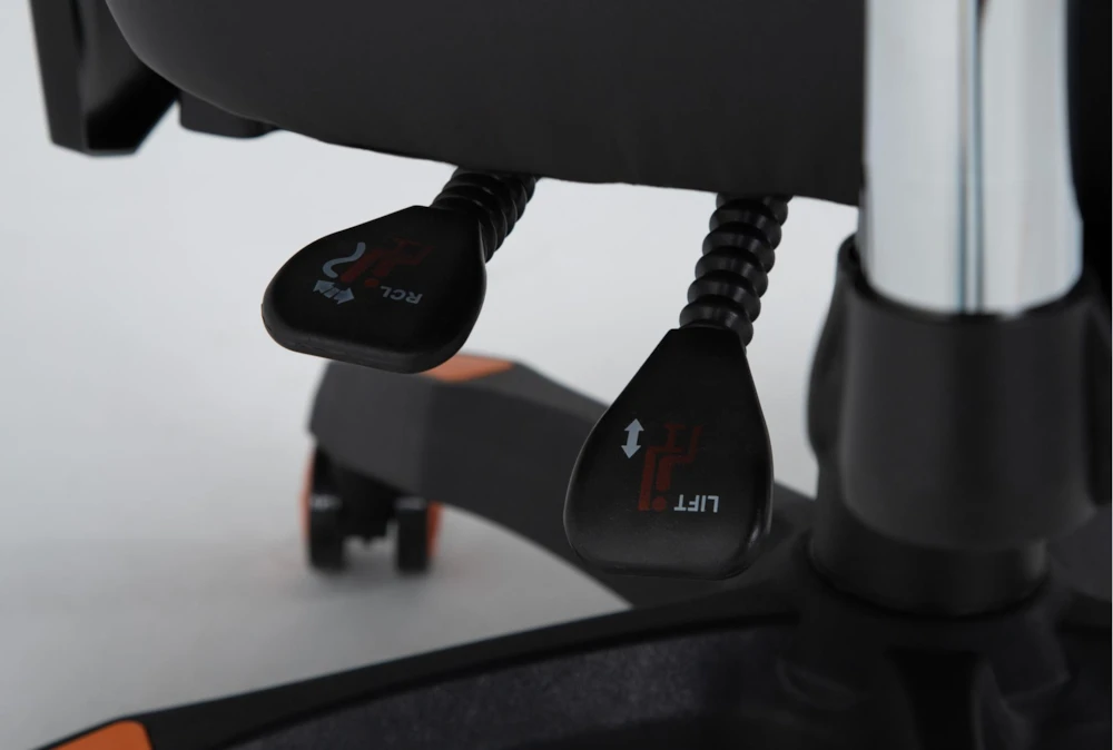 Cicero Orange Mesh Gaming Chair 7 Cicero Orange Mesh Gaming Chair - Image 5