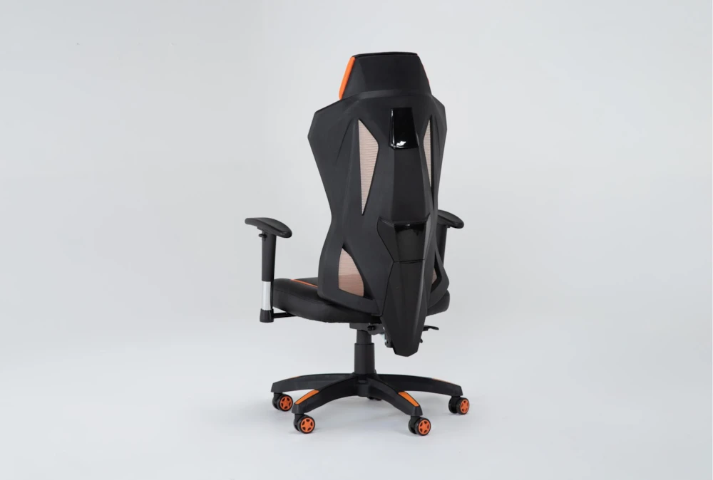 Cicero Orange Mesh Gaming Chair 6 Cicero Orange Mesh Gaming Chair - Image 4