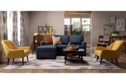 Leon Canery Accent Chair -Modern Office Shop 302188 yellow polyester accent chair room 59