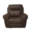 Bateman Chocolate Power Recliner With Power Headrest & USB -Modern Office Shop 302331 brown polyester recliner signature 04