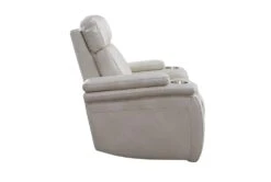 Floyd Ivory Power Recliner With Cupholders, Power Headrest & USB -Modern Office Shop 302347 white polyester recliner detail 47
