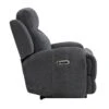 Ladley Grey Power Recliner With Power Headrest & USB -Modern Office Shop 302792 grey polyester recliner signature 06