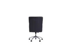 Edgar Black Leather Office Chair -Modern Office Shop 303550 black leather office chair back 82