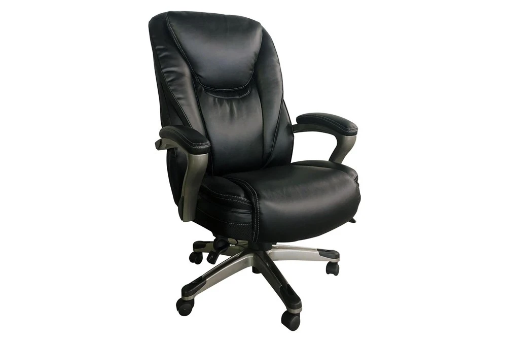 Forrest Grey Faux Leather Executive Office Chair 4 Forrest Grey Faux Leather Executive Office Chair - Image 2