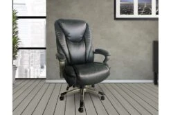Forrest Grey Faux Leather Executive Office Chair