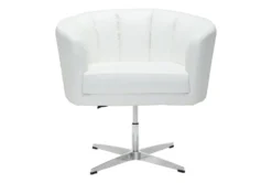 Willow Faux Leather White Swivel Office Chair 11 Willow Faux Leather White Swivel Office Chair -Modern Office Shop 303844 detail 45