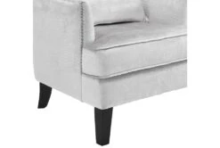 Talia Silver Croc Highback Accent Chair -Modern Office Shop 304060 silver fabric accent chair detail 44