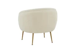 Shiloh Faux Sheepskin Accent Chair -Modern Office Shop 304089 white faux fur accent chair back 83