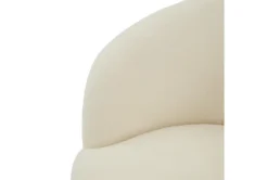 Shiloh Faux Sheepskin Accent Chair -Modern Office Shop 304089 white faux fur accent chair detail 45