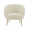 Shiloh Faux Sheepskin Accent Chair -Modern Office Shop 304089 white faux fur accent chair signature 05
