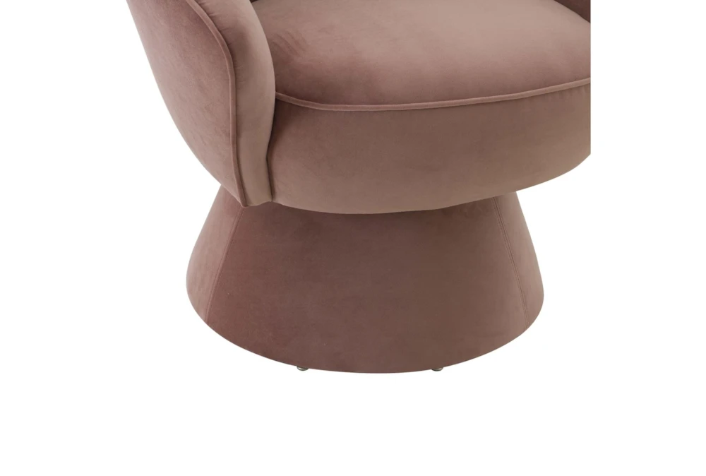 Ines Terracotta Swivel Chair 5 Ines Terracotta Swivel Chair - Image 3