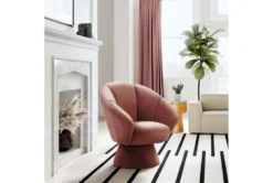 Ines Terracotta Swivel Chair 13 Ines Terracotta Swivel Chair -Modern Office Shop 304090 orange fabric accent chair room 85