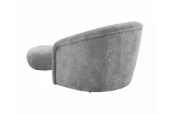 Maisy Grey Chenille Accent Chair + Ottoman Set -Modern Office Shop 304106 grey chenille accent chair back 82