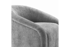 Maisy Grey Chenille Accent Chair + Ottoman Set -Modern Office Shop 304106 grey chenille accent chair detail 44