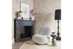 Ardis White Boucle Swivel Chair 11 Ardis White Boucle Swivel Chair -Modern Office Shop 304184 white fabric accent chair room 85