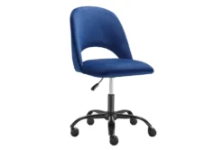 Superba Blue Office Chair With Black Base 11 Superba Blue Office Chair With Black Base -Modern Office Shop 304210 blue fabric office chair detail 45