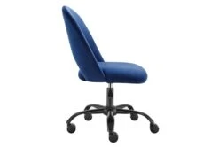 Superba Blue Office Chair With Black Base 12 Superba Blue Office Chair With Black Base -Modern Office Shop 304210 blue fabric office chair detail 46