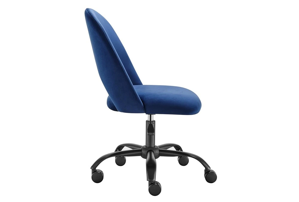 Superba Blue Office Chair With Black Base 6 Superba Blue Office Chair With Black Base - Image 4