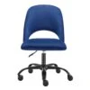 Superba Blue Office Chair With Black Base -Modern Office Shop 304210 blue fabric office chair signature 01