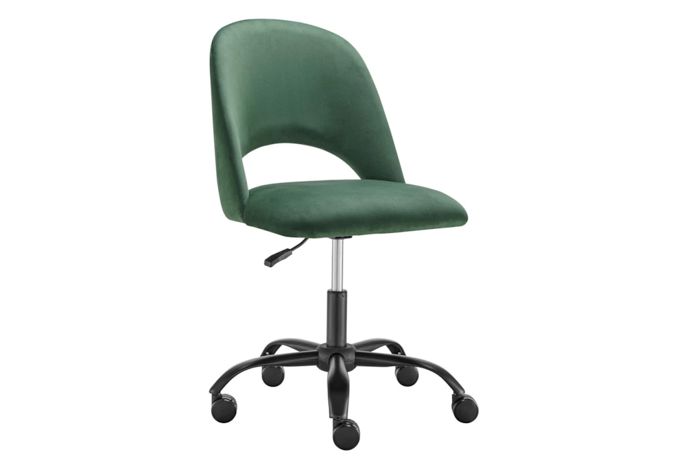 Superba Olive Green Office Chair With Black Base 5 Superba Olive Green Office Chair With Black Base - Image 3