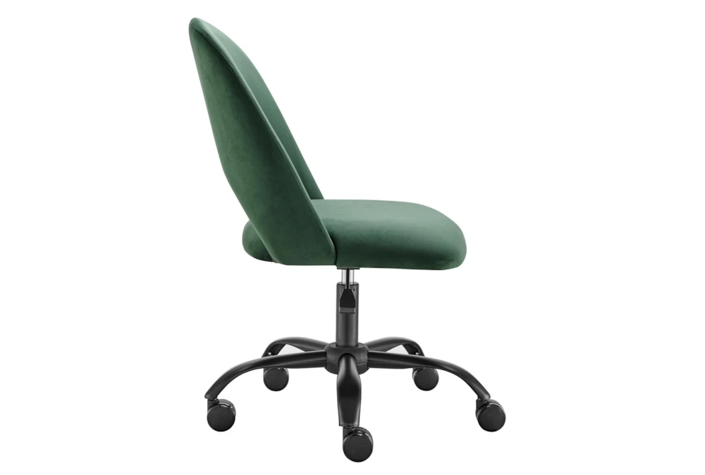 Superba Olive Green Office Chair With Black Base 6 Superba Olive Green Office Chair With Black Base - Image 4