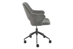 Valita Charcoal Gray Fabric Office Chair With Black Base -Modern Office Shop 304216 grey fabric office chair detail 46