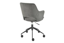 Valita Charcoal Gray Fabric Office Chair With Black Base -Modern Office Shop 304216 grey fabric office chair detail 47