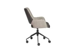 Mayfield Light Gray Fabric & Dark Gray Faux Leather Office Chair -Modern Office Shop 304221 grey leather office chair detail 45