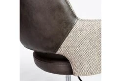 Mayfield Light Gray Fabric & Dark Gray Faux Leather Office Chair -Modern Office Shop 304221 grey leather office chair detail 49