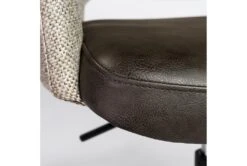 Mayfield Light Gray Fabric & Dark Gray Faux Leather Office Chair -Modern Office Shop 304221 grey leather office chair detail 50