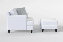 Edge Chair And Ottoman Set 13 Edge Chair And Ottoman Set -Modern Office Shop 304797 white fabric chair and ottoman set side 19