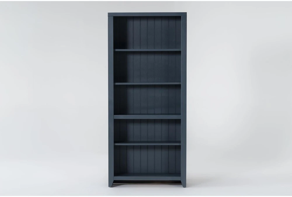 Westlawn Blue 72" Bookcase 4 Westlawn Blue 72" Bookcase - Image 2