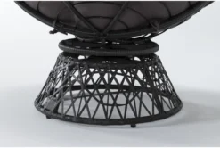 Soleil Grey Swivel Papasan Chair With Dark Grey Wicker Frame 10 Soleil Grey Swivel Papasan Chair With Dark Grey Wicker Frame -Modern Office Shop 304951 grey polyester accent chair detail 44