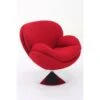 Zuma Red Swivel Barrel Chair -Modern Office Shop 304964 red fabric swivel signature 01
