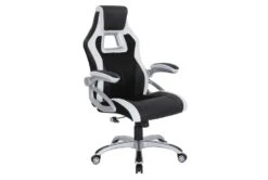 Ozzy Black With White Gaming Chair