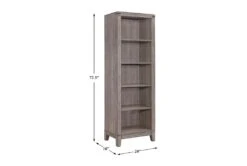 Ellsworth 24" Bookcase Pier -Modern Office Shop 306166 grey wood pier detail 44