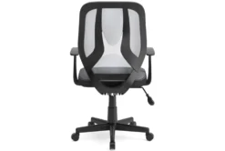 Genesee Light Gray & Black Mesh Office Chair -Modern Office Shop 306206 grey multi media office chair back 82