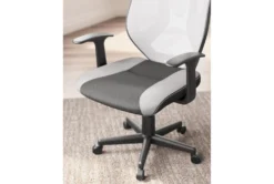 Genesee Light Gray & Black Mesh Office Chair -Modern Office Shop 306206 grey multi media office chair detail 44