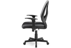 Genesee Light Gray & Black Mesh Office Chair -Modern Office Shop 306206 grey multi media office chair side 14