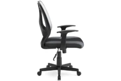 Genesee Light Gray & Black Mesh Office Chair -Modern Office Shop 306206 grey multi media office chair side 15